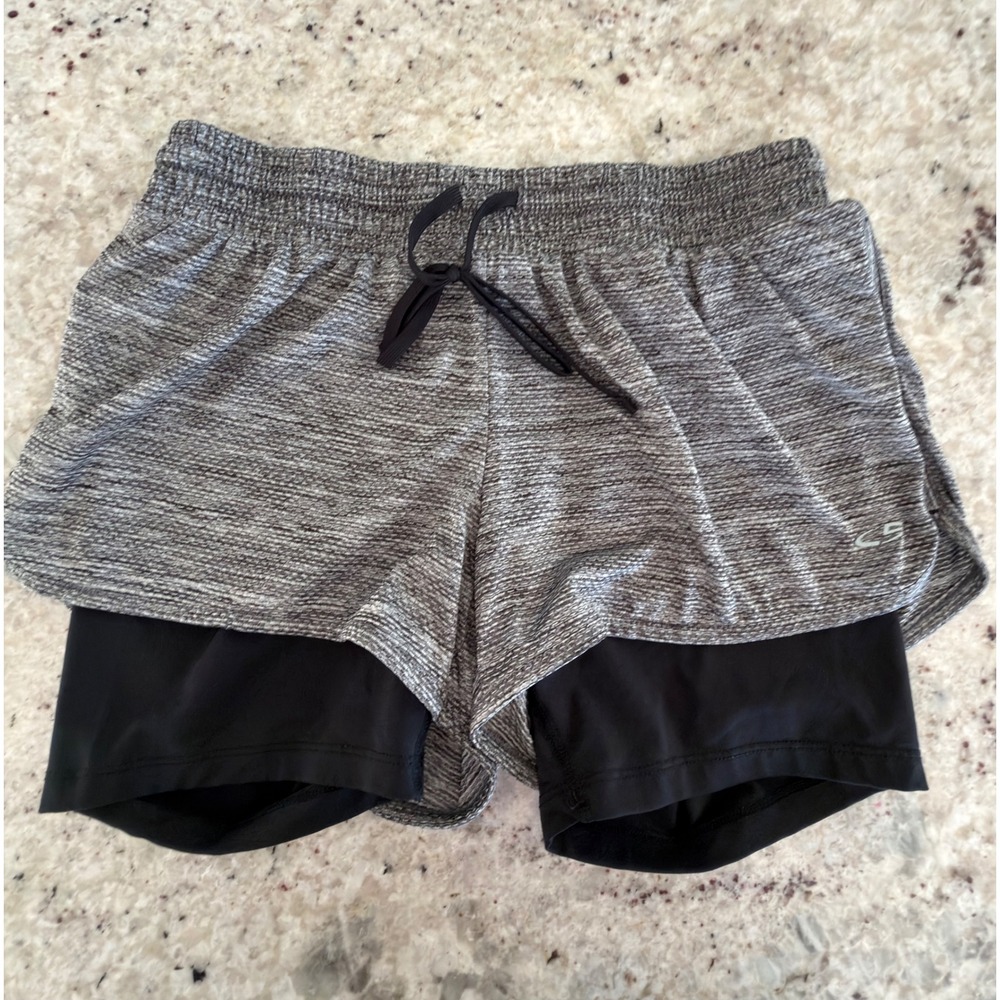 Champion Duo Dry Shorts Small Gray Lined Athletic Running